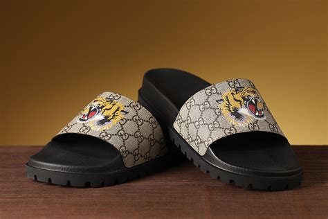 gucci hairy slippers|gucci slippers for men.